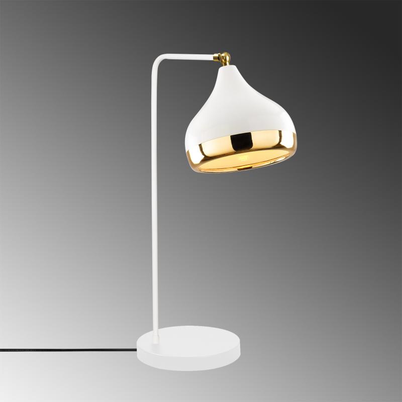Dizajnová stolová lampa YILDO 52 cm, biela