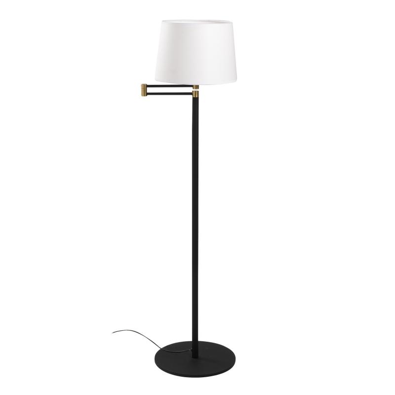 Dizajnová stojanová lampa ASSOS 120 cm, béžová, čierna