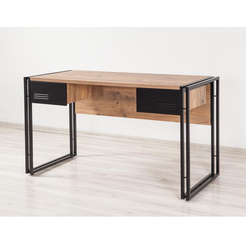 Elegantný pracovný stôl COSMO 139 cm, MDF, borovicová dýha