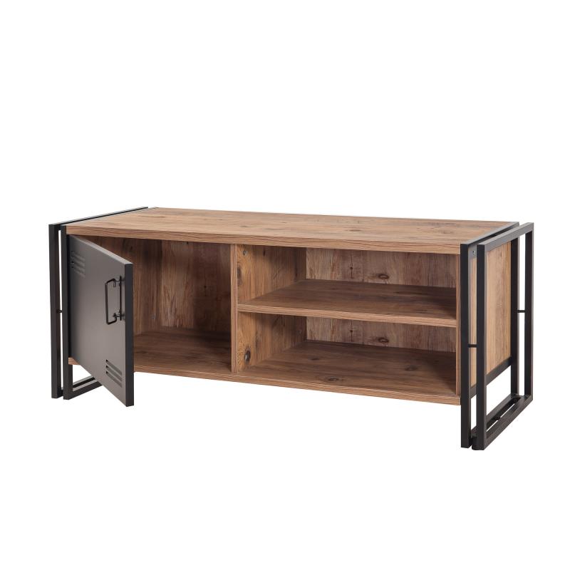 Elegantný TV stolík COSMO 130 cm, MDF, borovicová dýha