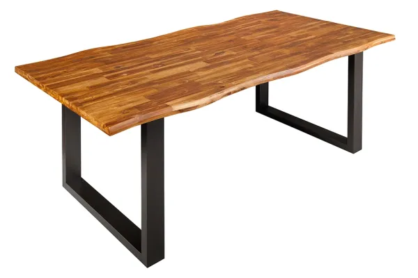 Masívny jedálenský stôl GENESIS 180 cm akácia, hnedá