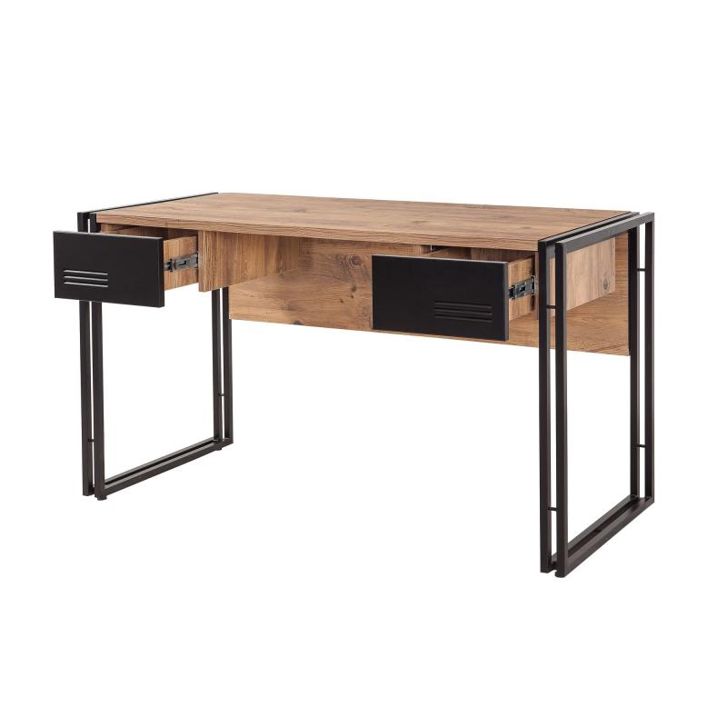 Elegantný pracovný stôl COSMO 139 cm, MDF, borovicová dýha