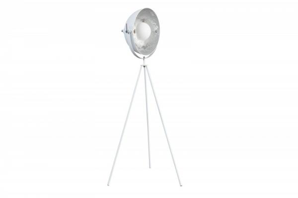 Elegantná stojanová lampa STUDIO 145 cm, bielo strieborná
