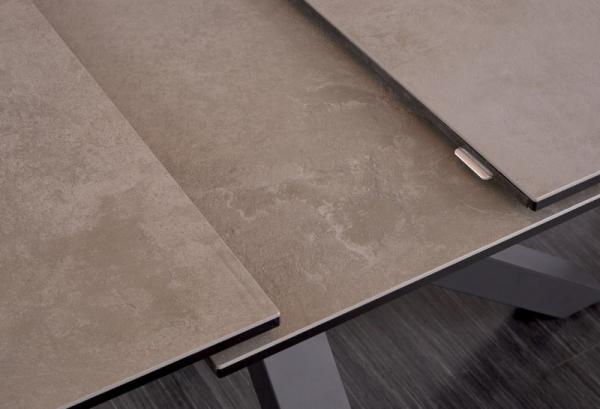 Jedálenský stôl ETERNITY 180-225 cm výsuvný, keramický, betónový vzhľad
