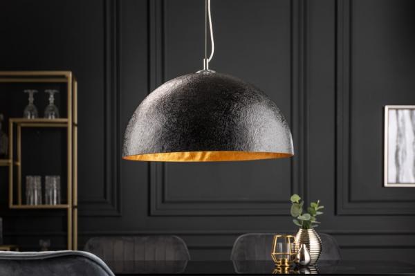 Elegantné dizajnové závesné svietidlo GLOW 50 cm čierno zlaté