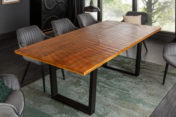 Priemyselný jedálenský stôl SCORPION  200 cm mango, hnedý