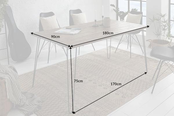 Masívny jedálenský stôl SCORPION 180 cm akácia, hnedý