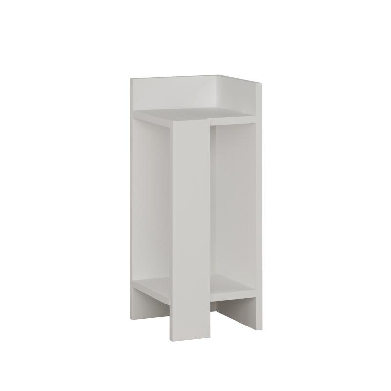 Nočný stolík ELOS 60 cm pravý, MDF, biely