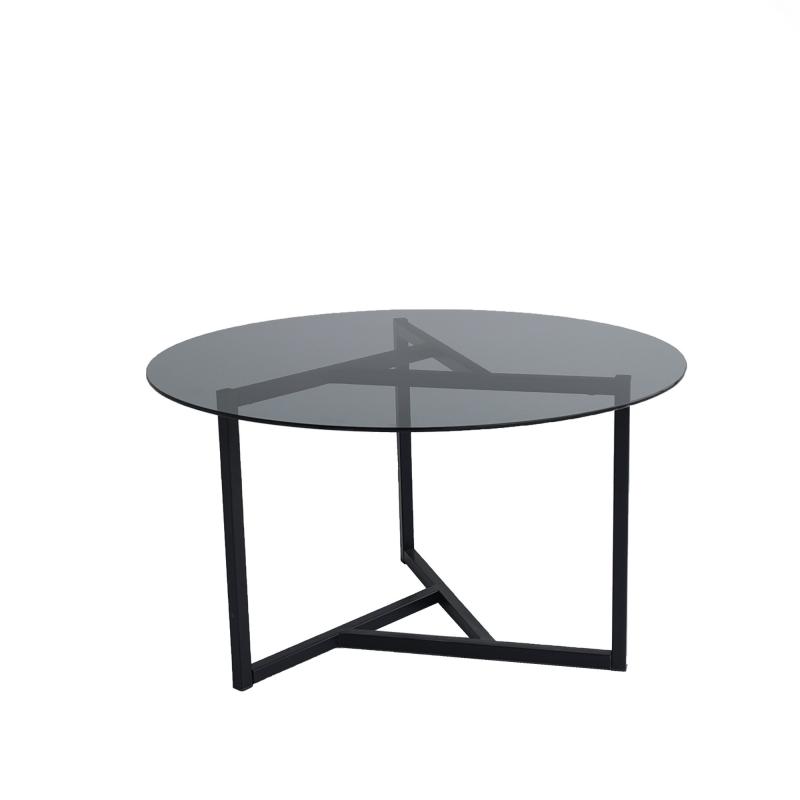 Elegantný konferenčný stolík TRIO SEHPA 75 cm, matný čierny
