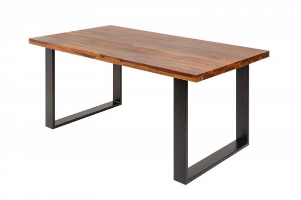 Dizajnový jedálenský stôl IRON CRAFT 200 cm sheesham, prírodný