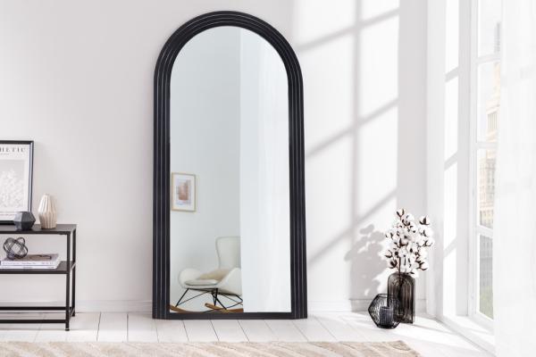 Dizajnové zrkadlo ART DECO 160 cm, čierne