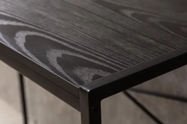 Dizajnový pracovný stôl SLIM LINE 100 cm, jaseň, čierny