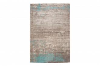Vintage bavlnený koberec MODERN ART 240 x 160 cm  použitý vzhľad, modrošedý