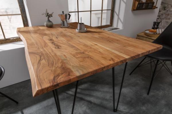 Jedálenský stôl MAMMUT 120 cm prírodný, akácia