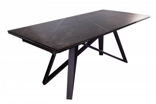 Jedálenský stôl ATLAS 180-220-260 cm výsuvný, keramická doska v grafitovom prevedení