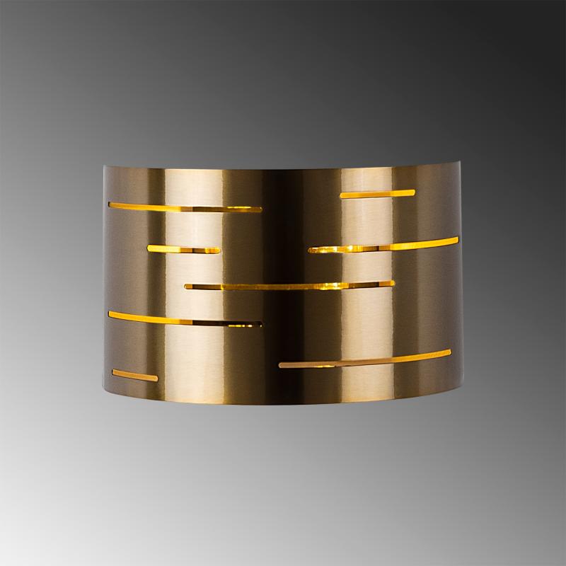 Dizajnové nástenné svietidlo CANDLE 35 cm, zlaté