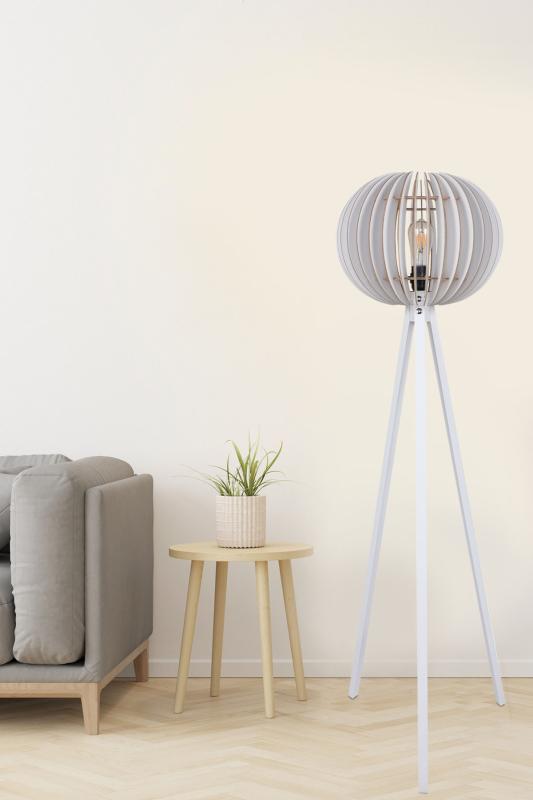 Elegantná stojanová lampa FLOOR 140 cm, biela
