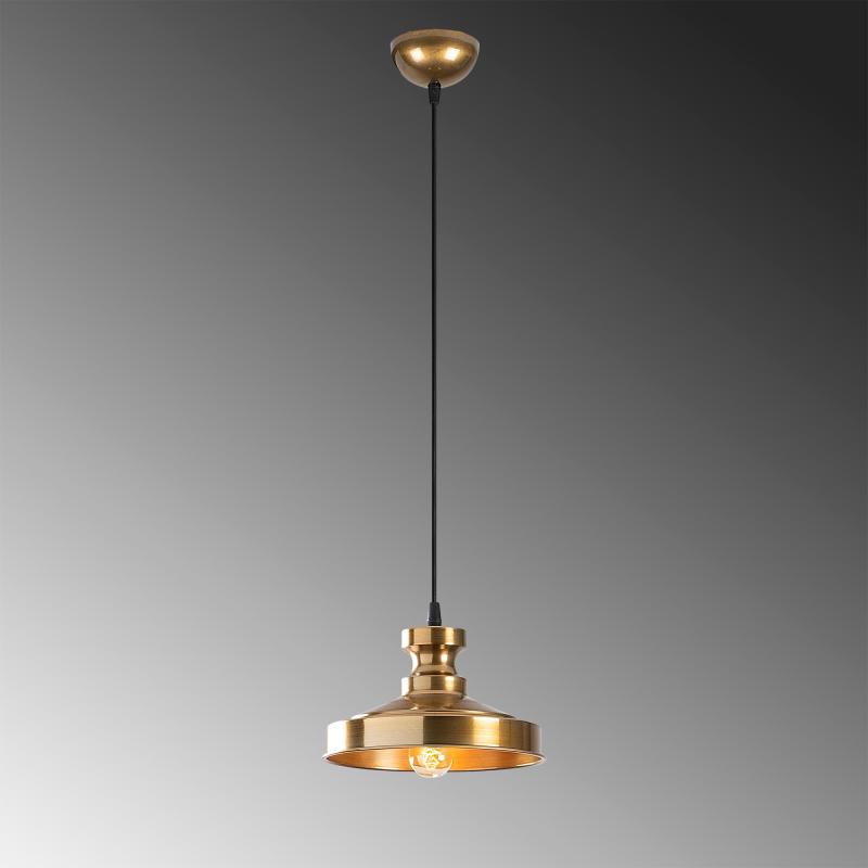 Dizajnové vintage svietidlo BERSTE 22 cm, matné zlaté