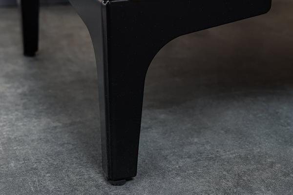 Dizajnový nočný stolík BOUTIQUE 50 cm, tmavošedý, zamat
