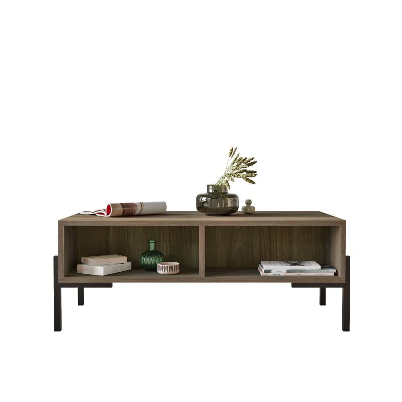 Dizajnový konferenčný stolík NECU 94 cm, MDF, hnedý