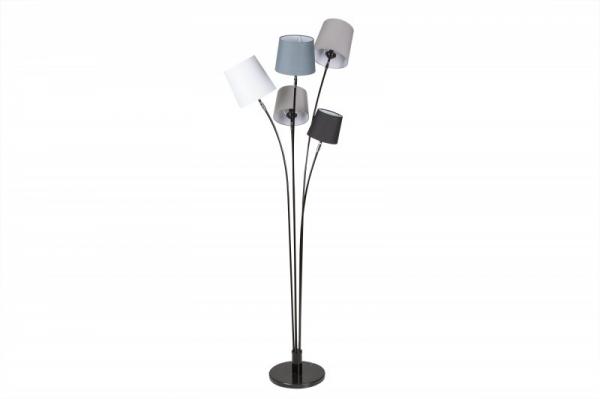 Dizajnová stojanová lampa LEVELS 176 cm čierna, šedá, biela