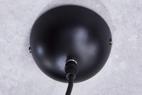 Elegantné závesné svietidlo BLACK GOLDEN II BALL 30 cm čierne