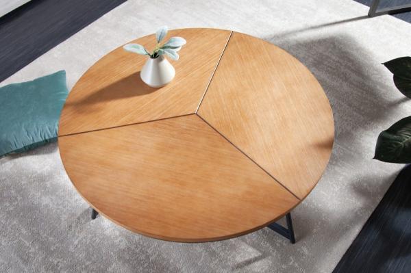 Dizajnový konferenčný stolík ELEGANCE 80 cm, dub