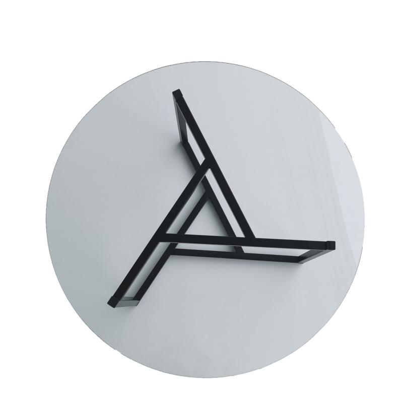 Elegantný konferenčný stolík TRIO SEHPA 75 cm, číry čierny