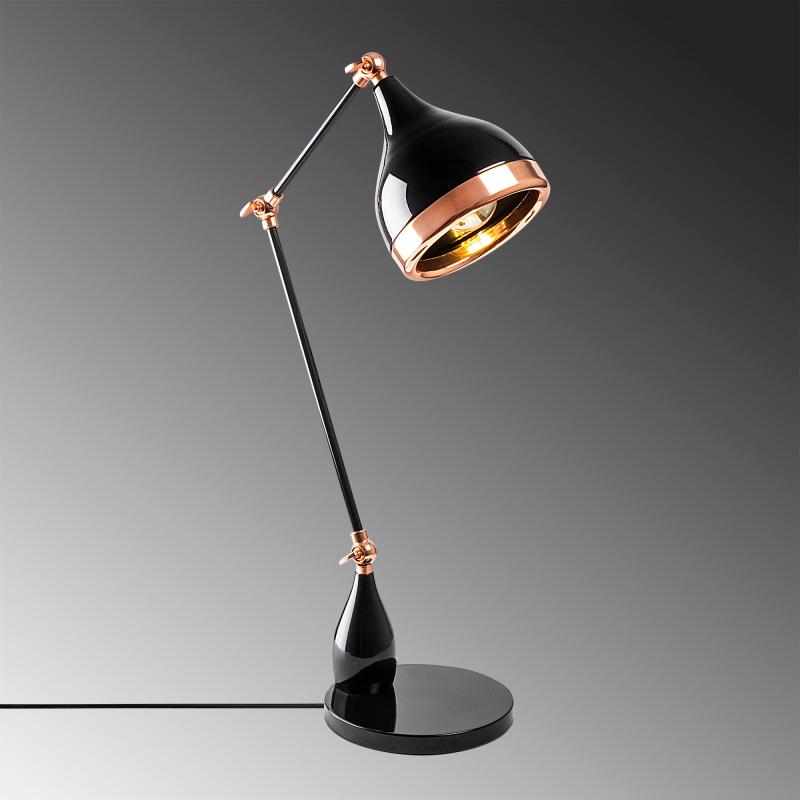 Dizajnové stolové svietidlo YILDO, 50 cm, čierne