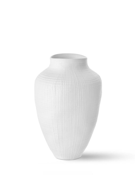 Elegantná váza DAKAR 30 cm, keramika, biela