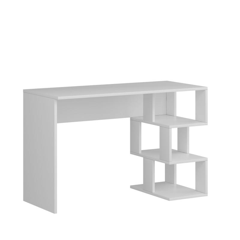 Elegantný pracovný stolík DARDANOS 110 cm, MDF, biely