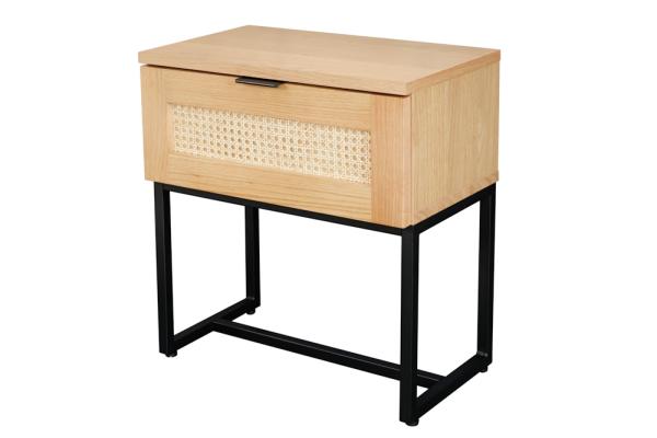 Dizajnový nočný stolík VIENNA LOUNGE 50 cm, dub,  prírodný