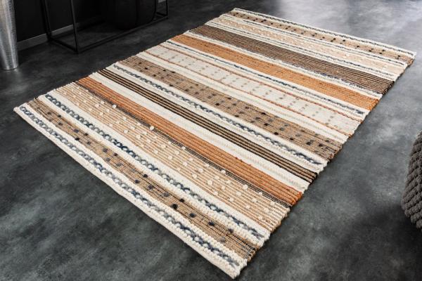 Ručne tkaný koberec INKA 230x160 cm, viacfarebný, bavlna