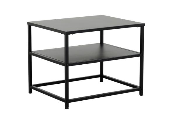 Príručný stolík DURA STEEL 50 cm, čierny