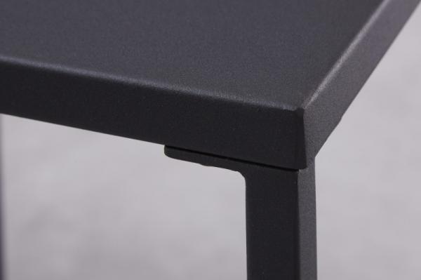 Príručné stolíky DURA STEEL 40 cm čierne
