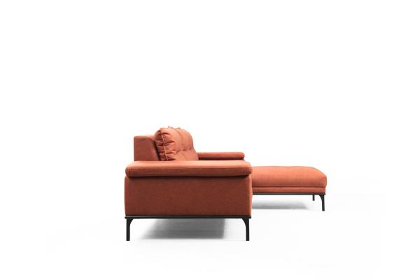 Dizajnová pohovka HOLLYWOOD 309 cm pravá, oranžová, tkanina