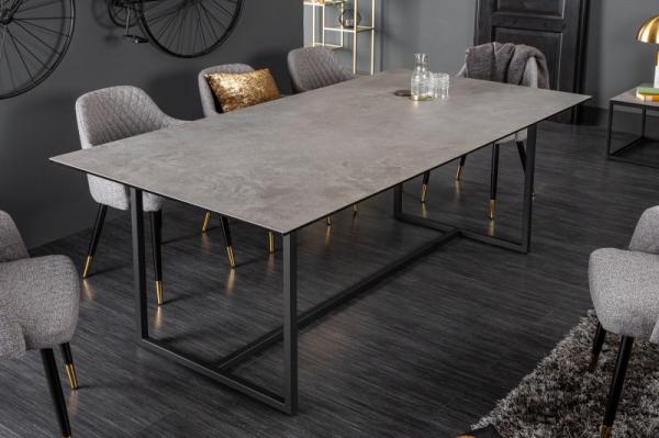 Jedálenský stôl CONCORD 200 cm keramický, betónový vzhľad