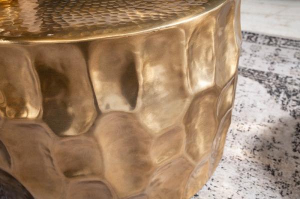 Ručne vyrobený konferenčný stolík ORGANIC ORIENT 53 cm zlatý