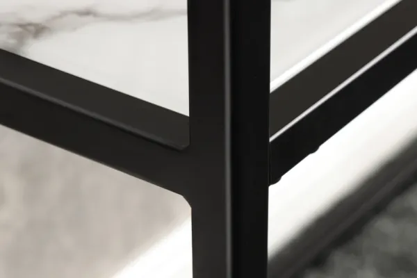 Elegantný konzolový stolík ELEGANCE 80 cm, mramorový dekor