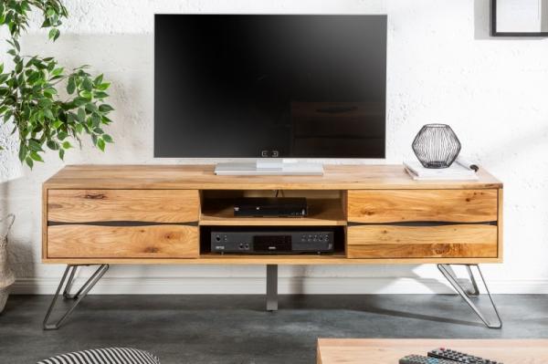 Masívny TV stolík LIVING EDGE 160 cm divoký dub