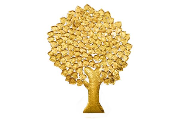 Dizajnová nástenná dekorácia TREE OF LIFE XXL 170 cm, zlatá