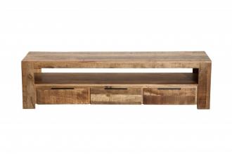 Masívny TV stolík IRON CRAFT 170 cm mangové drevo