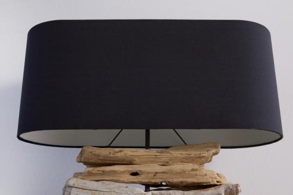 Ručne vyrobená stolová lampa RIVERINE 55 cm čierna