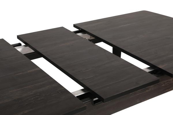 Jedálenský stôl rozkladací INCI 130-160 cm, MDF, čierny