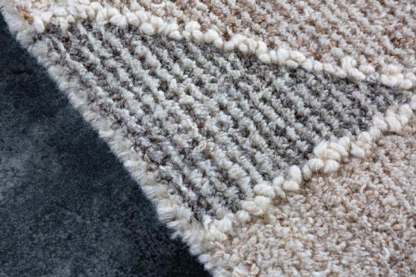 Ručne tkaný koberec s krátkym vlasom GALERIA 230x160 cm, béžovo hnedý, bavlna