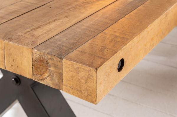 Masívny jedálenský stôl THOR 200 cm z prírodného borovicového dreva