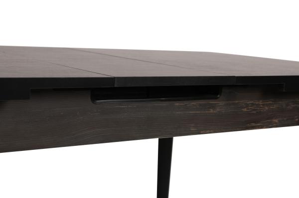 Jedálenský stôl rozkladací INCI 130-160 cm, MDF, čierny