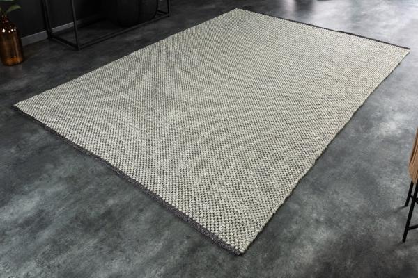 Ručne tkaný koberec PURE 230x160 cm, svetlošedý
