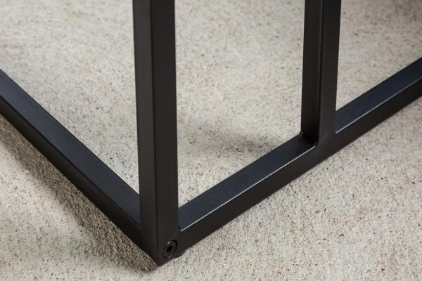 Priemyselný príručný stolík SLIM LINE 43 cm, jaseň, čierny
