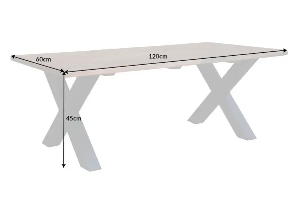 Masívny konferenčný stolík MAMMUT X 120 cm akácia, honey